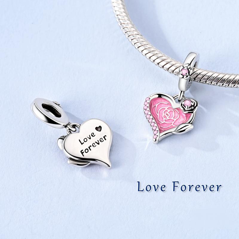 New 925 Silver Charms Pendants Fox Snail Pig Butterfly Cat Dangle Fit Women Original Bracelet DIY Jewelry Gifts