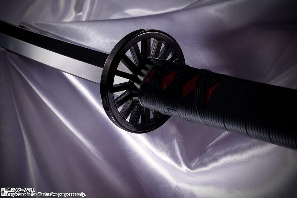 Меч TAMASHII NATIONS PROPLICA Demon Kimetsu no Yaiba Nichirin, 880 мм, окрашенная полная фигурка, убийца (Камадо Танджиро) приблизительно. АБС/Литье под давлением