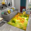 3D Осенний Желтый Ковер из Кленовых Листьев Современный Кухонный Коврик для Ванной Противоскользящий Входной Коврик Ковер для Спальни Гостиной Балкона
