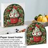 Держатель для бумажных полотенец в виде рождественского торта, подставка для салфеток для домашнего офиса, декор, портативный органайзер для бумажных полотенец на кухне