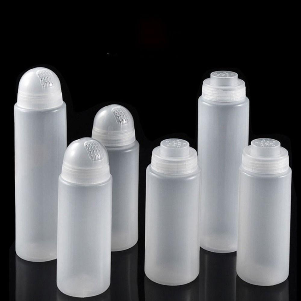 Detachable Plastic Seasoning Bottle Transparent BBQ Powder Jar Spice Bottle  For Barbecue