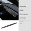 Изготовлено из Алькантары Для Tesla Model 3 Model Y 2023-2019 Декоративная накладка на приборную панель автомобиля Защитная накладка Внутренние аксессуары
