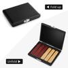 Saxophone Reed Case, Wooden Saxophone Reed Case, PU Saxophone Reed Case, Easy to Clean, Reed Storage Case, Reed Box, Slightly Waterproof, for