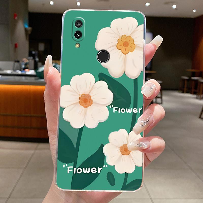 Чехол для Xiaomi Redmi 7 Прозрачный Роскошный Модный Бабочка Цветок Мягкий ТПУ Силиконовый Чехол-Обложка для Redmi 7 Прозрачный Чехол для Телефона