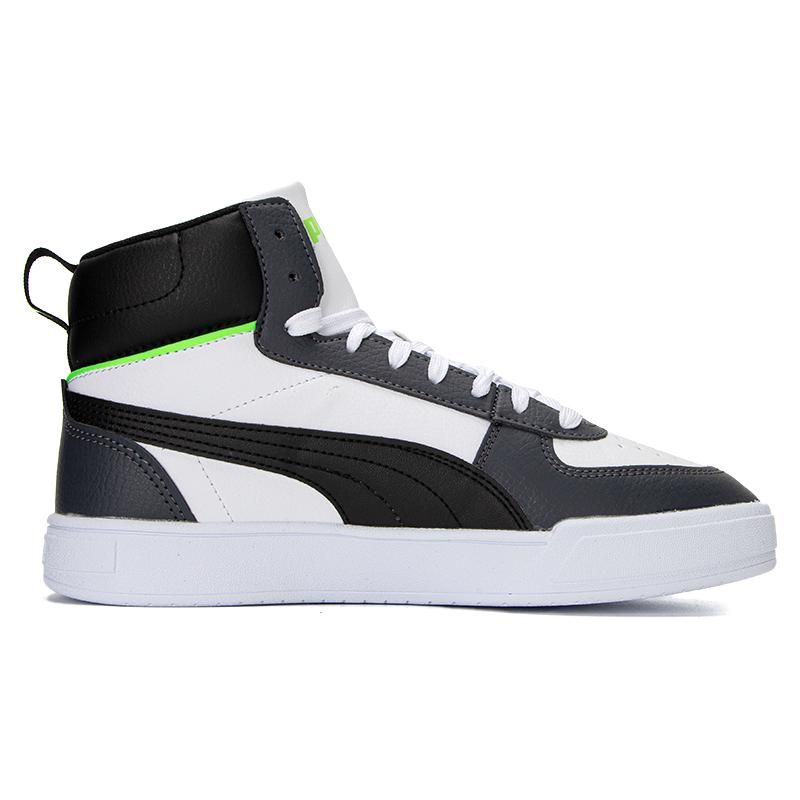 Puma Caven Comfortable Mid-Top Sneakers Unisex Sneakers Black White Green 385843-11