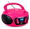 BIGBEN CD62RSUSBBT - портативный CD/MP3-плеер, USB с FM-радио и Bluetooth, розовый, BigBen