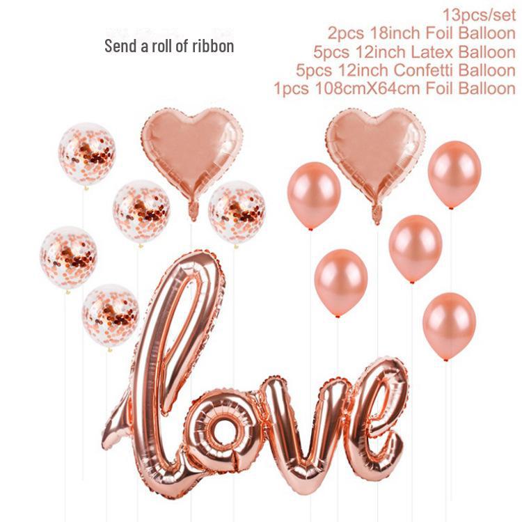 12-дюймовые розово-золотые конфетти и прозрачные латексные шары для праздников