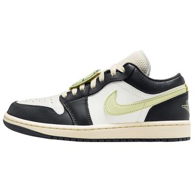 Air Jordan 1 Нескользящие Износостойкие Низкие Винтажные Баскетбольные Кроссовки Унисекс Черно-Белые Jordan HQ3009-003