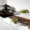 Durable and Stylish Glass Board with Coffee Bean and Cinnamon Pattern 80x52 cm