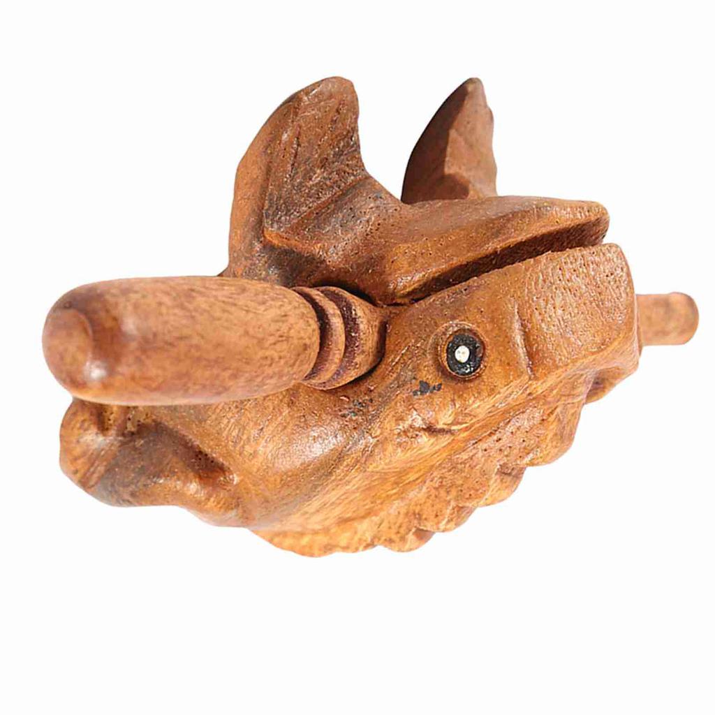 Thailand Traditional Craft Wooden Lucky Frog Croaking Musical Instrument Home Office Decor #1