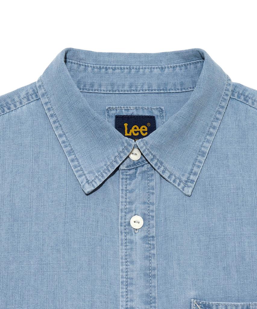 LEE Loco Pocket Denim Short Sleeve Shirt Indigo Light