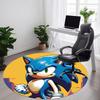 1 шт. Круглый ковер Sonic Adventure для офиса, коврик для помещений, подходит для офиса, под офисные стулья, спальни, гостиной, домашнего декора, декора комнаты