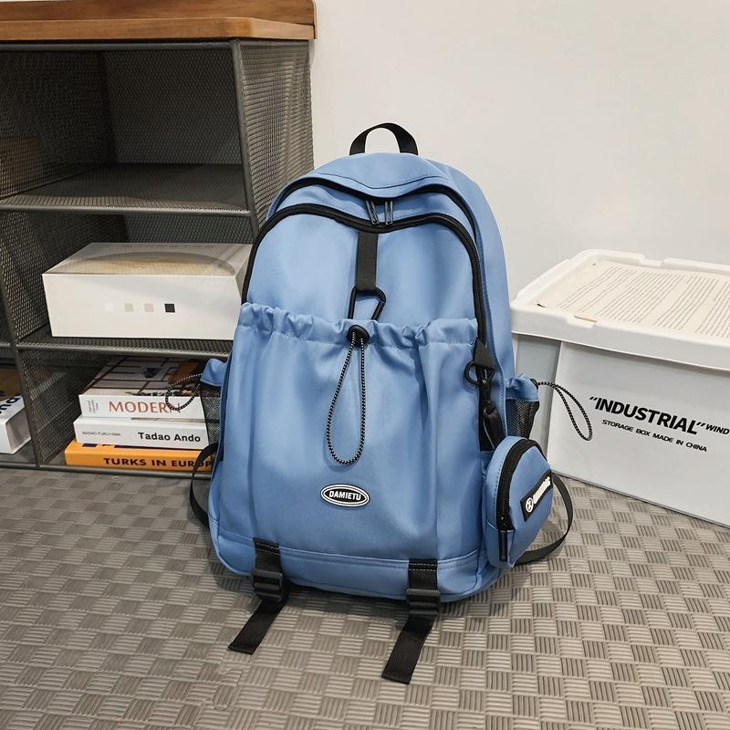 Рюкзак простой и модный для студента колледжа, ученика средней школы, школьный рюкзак женский, нейлоновый, большой вместимости, для отдыха и путешествий, мужской