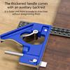 Strong Combination Square Tool Accuracy Multiple -Angles Rulers with Build -in Holes & Positioning Marks for Construction