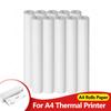 Термобумага A4 20 рулонов Термобумага для печати 210*30мм для беспроводного Bluetooth принтера A4 A40 Рулоны бумаги Быстросохнущая