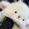 Anti-cold Winter Plush Hat Windproof Fluffy Ear Protection Cap Lamb Ears Warmer Hat  Shopping