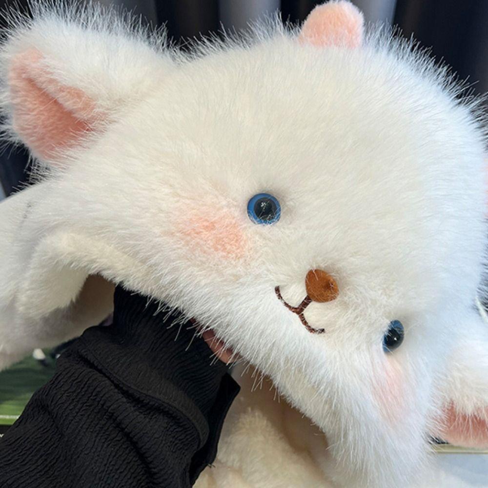 Anti-cold Winter Plush Hat Windproof Fluffy Ear Protection Cap Lamb Ears Warmer Hat  Shopping
