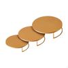 3 Pieces Cake Stand Action Figure Toy Showcase Cupcake Display Stands Buffet Risers for Baking Cafe