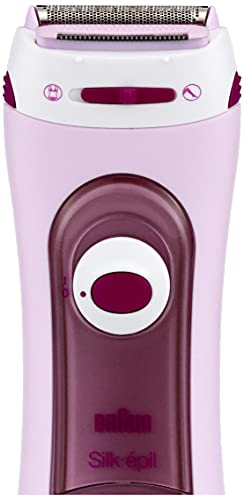 Genuine Braun Silk-epil Women's Hair Removal Shaver with Exfoliating Function, LS5160R1, Pink, Washable/Bath-safe