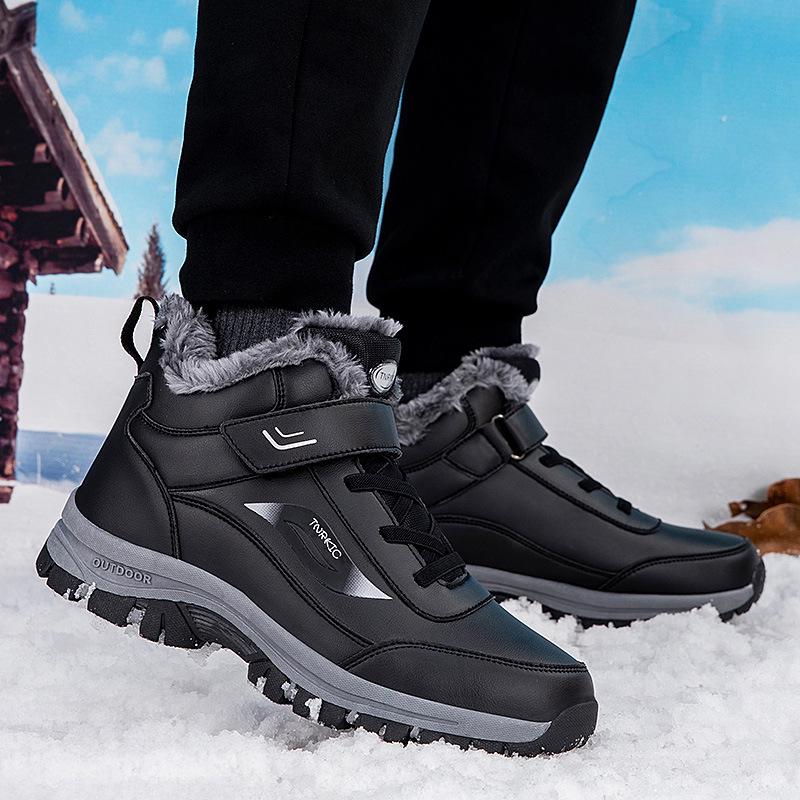 2023 Autumn/Winter Cross-Border Thick Velvet Warm Snow Shoes for Men & Women, Large Size 48