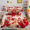 3D Santa Claus Bedding Set New Year Duvet Cover 2/3 Christmas Bedding AU210 * 210 Full Size Christmas Atmosphere Decoration