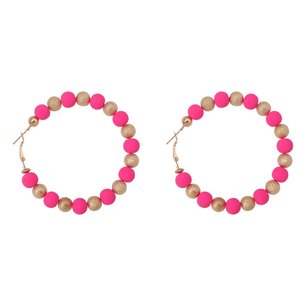 Модные серьги из разноцветных глиняных бусин, сладкие серьги цвета конфет CCB