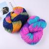 Segment Dyed Wool Yarn Mixed Color Knitting Yarn Thick Knitting Crochet Thread  Sweater