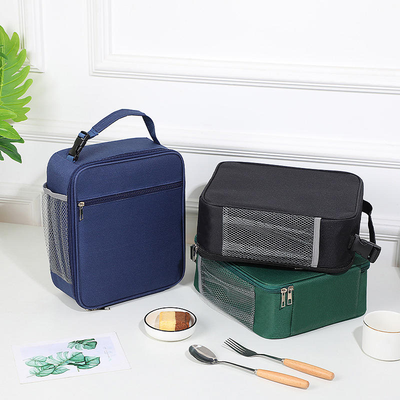 Portable Large Capacity Insulated Lunch Box Reusable Lunch Bag for Men Women Waterproof Oxford Cloth Insulated Cooler Bag