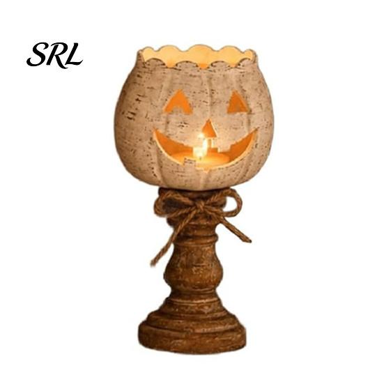 Indoor Fall Mantel Decor Rustic White Pumpkin Tealight Candle Holder Set, Farmhouse Halloween Tea Light Small Holders Decor, Tables Centerpieces