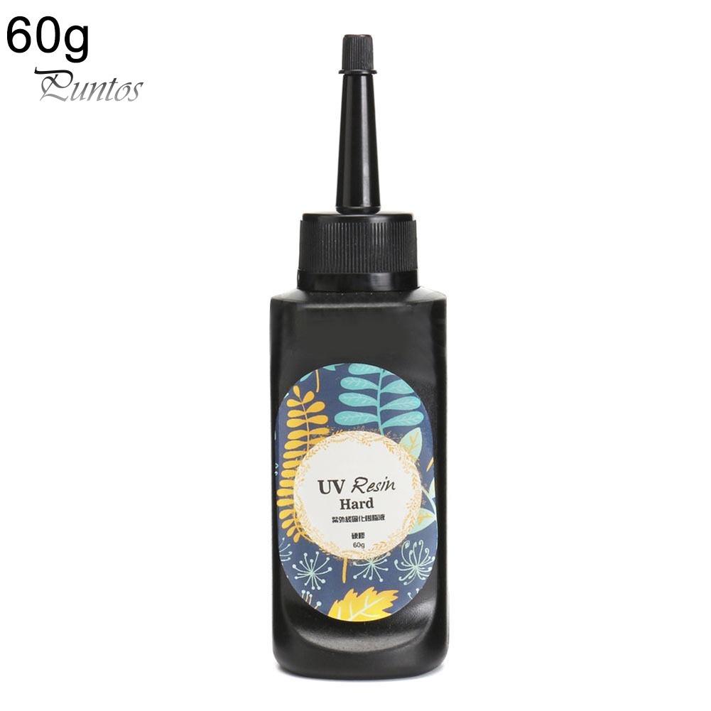 Puntos 10/15/25/60/100/200 г УФ-смола твердый клей ультрафиолетовый прозрачный светодиодный DIY инструменты