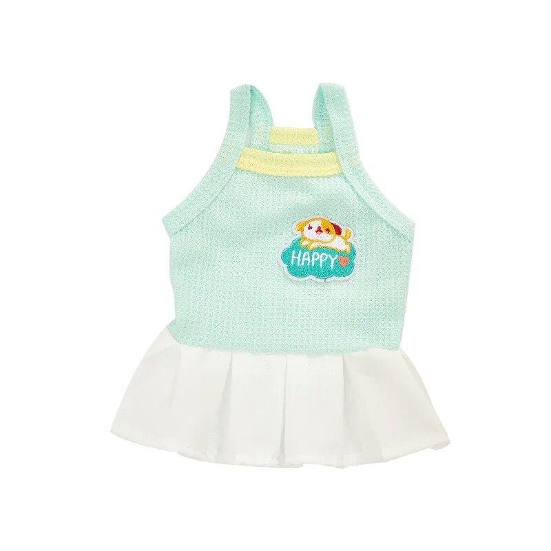 Одежда для отдыха для собак, платье для домашних животных, платья для кошек на весну и лето, юбка для щенков, прогулочное платье, одежда для чихуахуа, одежда принцессы желтого цвета