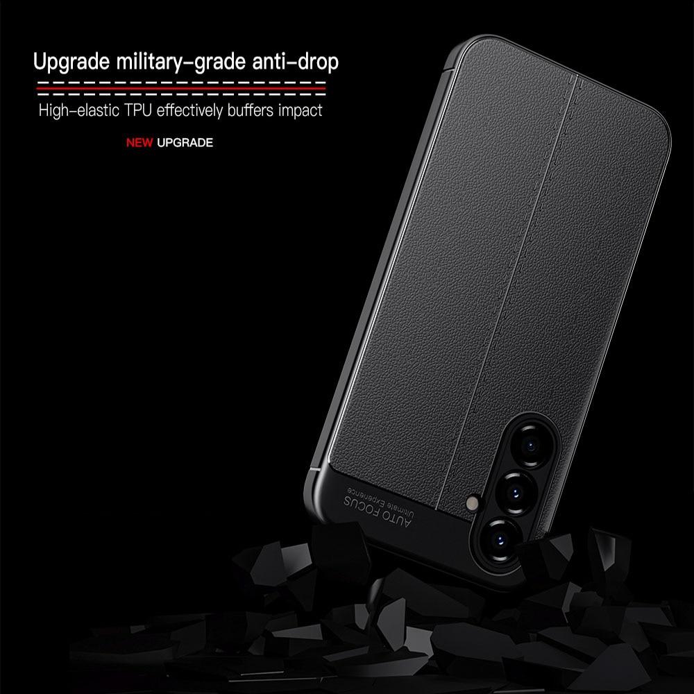 KEYSION Противоударный чехол для Samsung M54 5G M14 5G с текстурой кожи, мягкая силиконовая задняя крышка для телефона Galaxy A24 4G A14 LTE F14