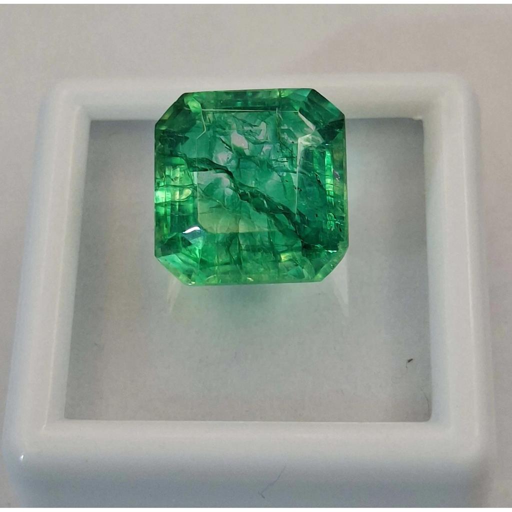 Colombian Emerald Natural 8-10 Ct Asscher Cut Beautiful Certified Gemstone