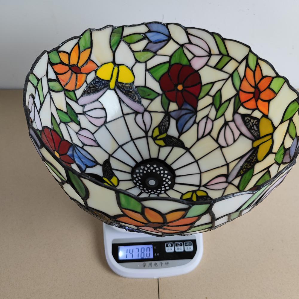 Европейские и американские новые продукты Ретро Тиффани Освещение Прикроватная лампа для украшения интерьера Бабочка Цветок Настольная лампа