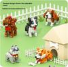 Micro Mini Blocks Dog Cute Animal Building Blocks Pet Micro Mini Building Blocks 3D Puzzle Collection Animal Model Toys Building Bricks for Kids