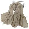 Fashion Cotton Crinkle Hijab Scarf Plain Shawls Muslim Scarves Headscarf Wraps Pashmina Solid Headband Turban Islamic Hijabs