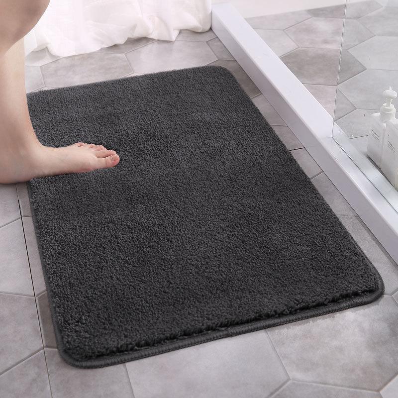 High Plush Reinforced Carpet Simple Kitchen Bathroom Door Mat Bathroom Non-slip Mat Absorbent Foot Mat