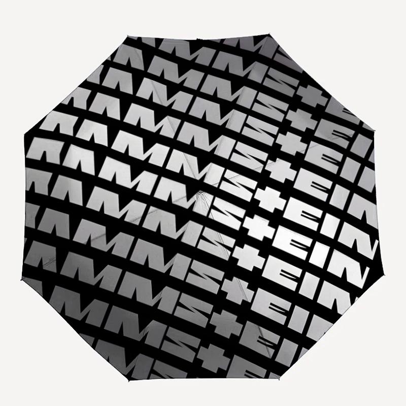 1 шт. Зонт Rammstein2, Защита от солнца и УФ-излучения. Имеет восемь прочных ребер для использования на улице и является идеальным подарком