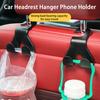 Seat Back Hook Double Hook Multifunction Universal Car Headrest Hanger Phone Holder Interior Accessories