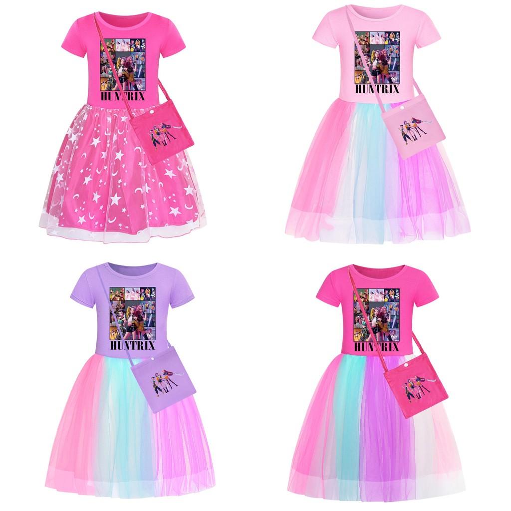 Костюмы Охотников на Демонов Kpop Костюмы Короткий Рукав Звездный Узор Детская Вечеринка Повседневный