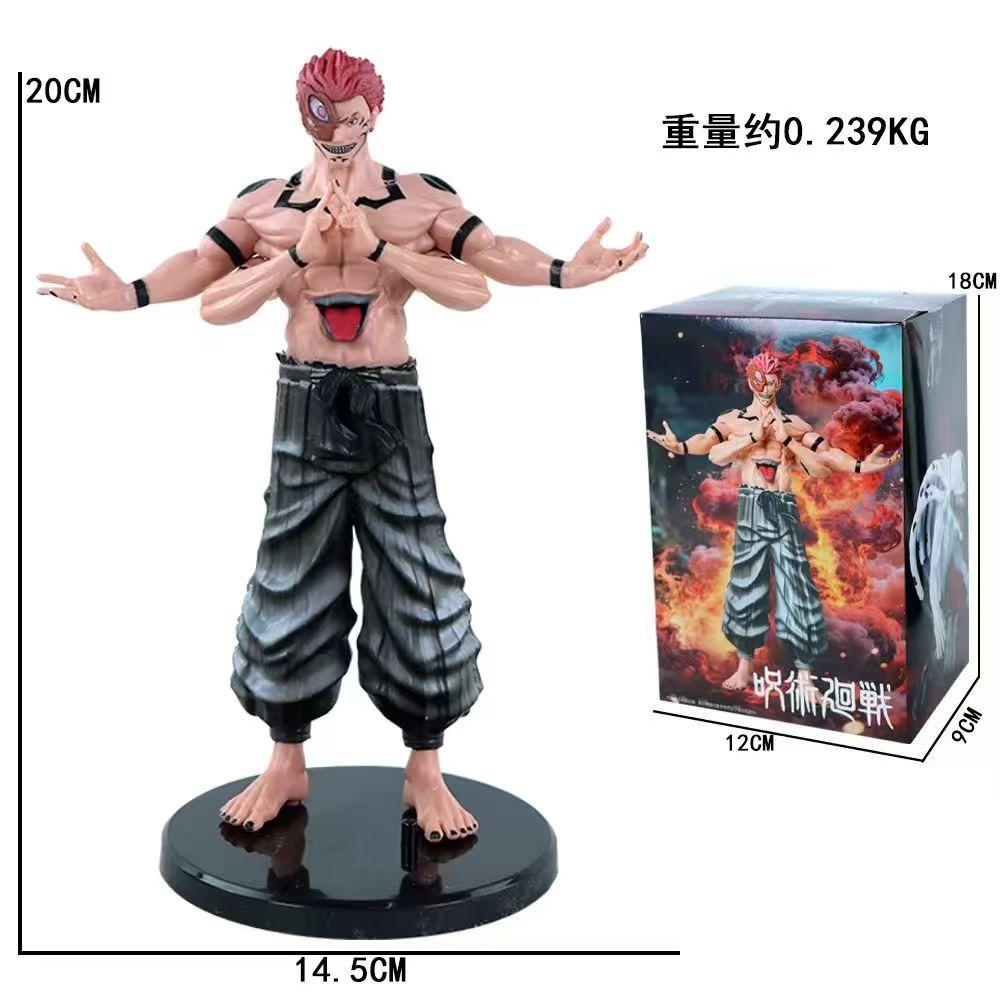 Jujutsu Kaisen Kuji Инцидент в Сибуе Три Итадори Юдзи Фусигуро Мегуми Макора Аниме Фигурка Модель Игрушка