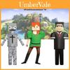 Minecraft Детский Прочный Полиэстер Костюм Алекса Косплей Игровой Сценический Костюм Для Хэллоуина Рождества Реквизит