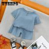 Baby Summer Suits Boys and Girls Short-sleeved Shorts Two-piece Casual Breathable Loose and Comfortable Sweat-absorbing Children's Clothes