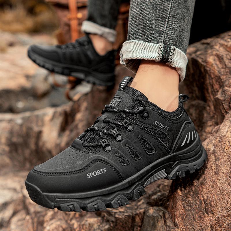 Мужская походная обувь Спорт на открытом воздухе Бег Трекинговая обувь Повседневная водонепроницаемая военная тренировочная обувь для скалолазания Кожаная обувь для горной охоты