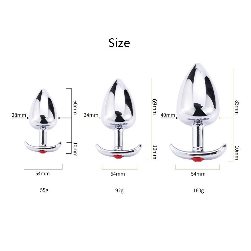 Металлическая Анальная Пробка Анальная Пробка Секс-Игрушки Анальные Игрушки для Мужчин Женщин Инструмент Мастурбадор