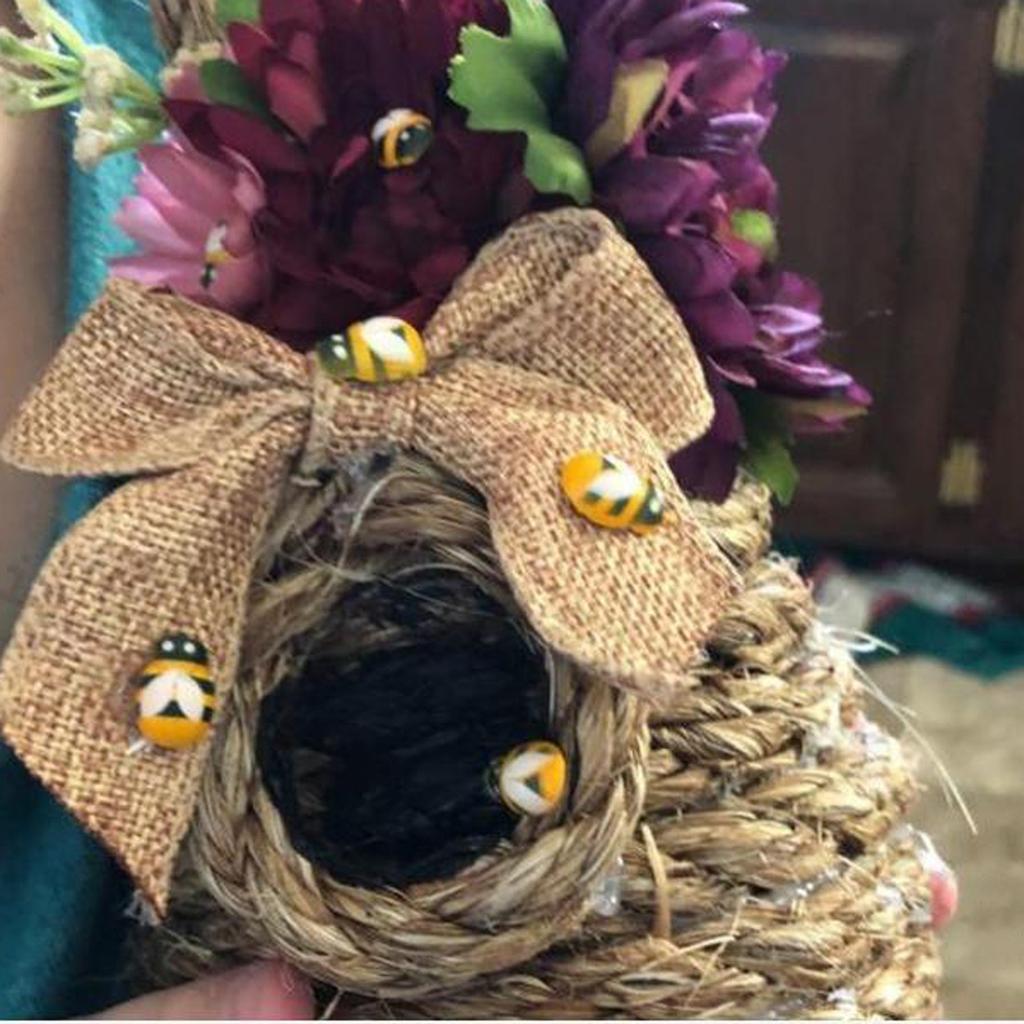 DIY деревянная пчела, ремесло, трехмерное украшение, микро-декорация