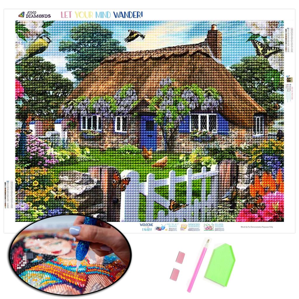 Алмазная картина, открытый сад, картина, стразы, Алмазная вышивка на продажу, бабочка, полное мозаичное украшение