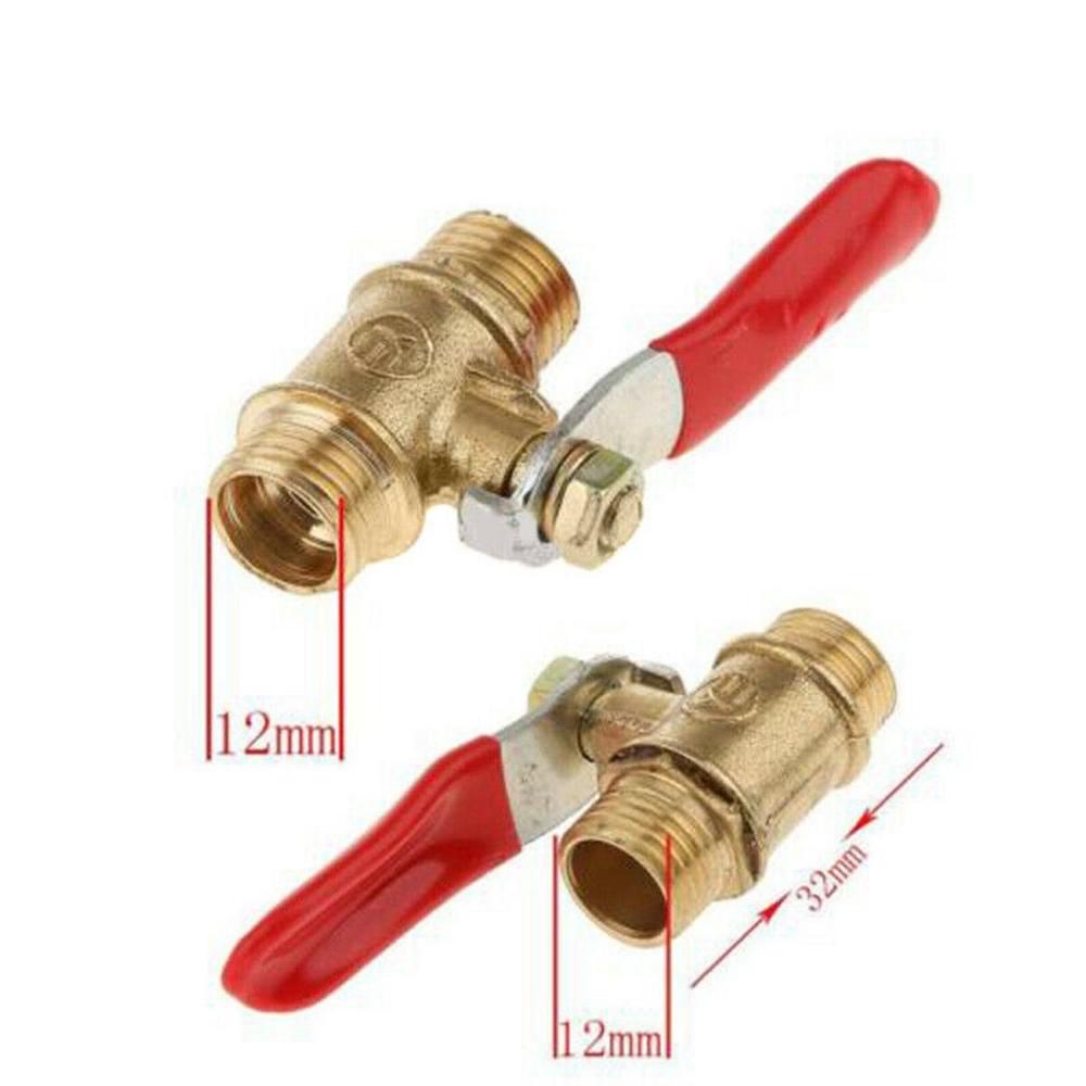 Соединитель для шланга с полным портом Переключатель воздушного компрессора Шаровой кран Фитинги для труб Резьба наружная к наружной