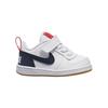 Nike Кеды Court Borough Low top для скейтбординга Белый Синий Красный для младенцев и малышей 870029-105