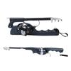 Telescopic Fishing Rod Reel Combo, Portable Casting Lure Tackle, Foldable Ergonomic Grip for Travel Fishing
